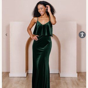 Riley Convertible Velvet Dress- Petite Maxi